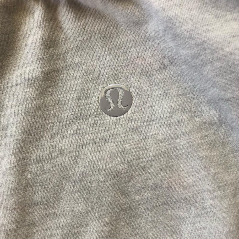 Lululemon Light Gray Basic Tee - Curved Hem - image 3